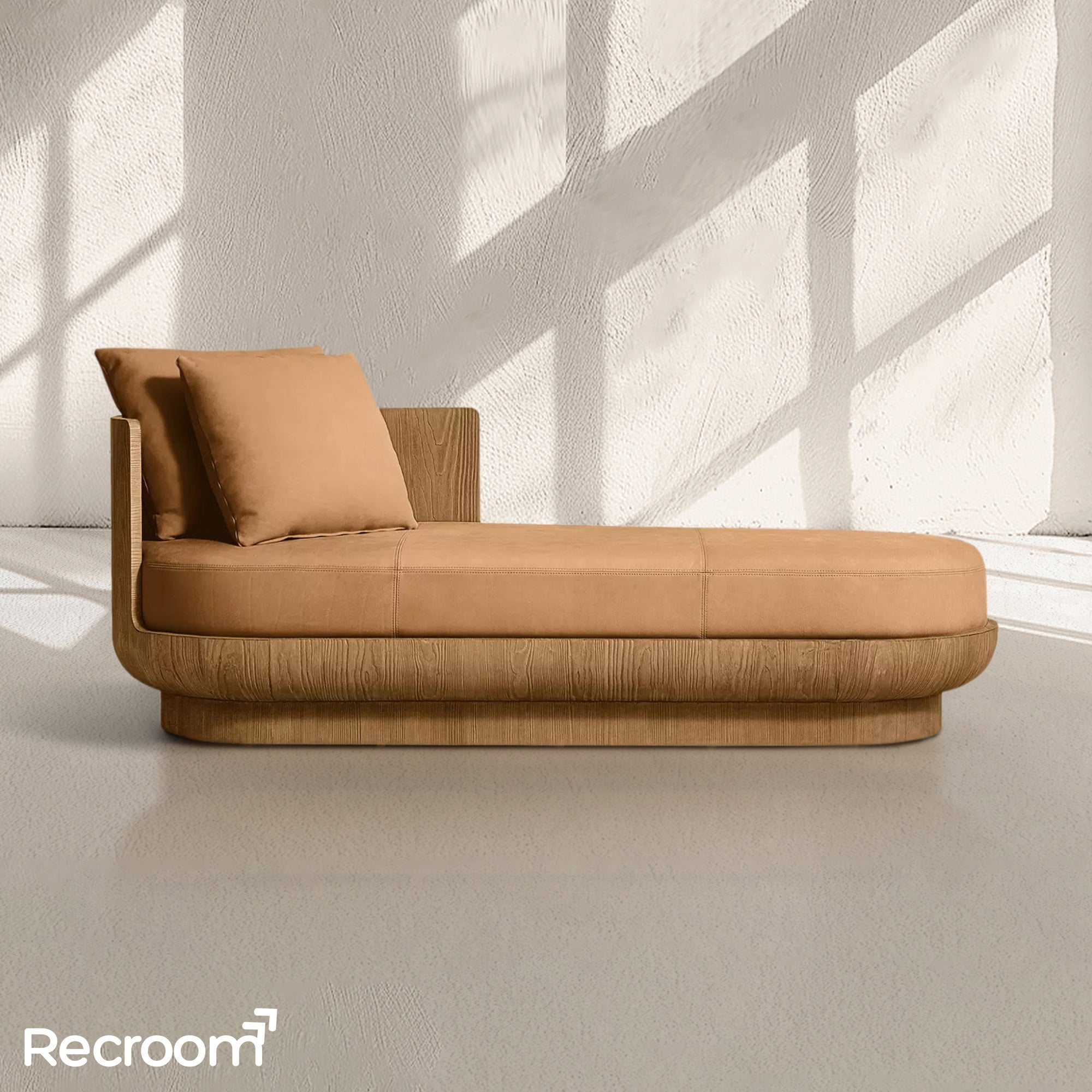 Cira Leather Left-Arm Daybed - Zonesus