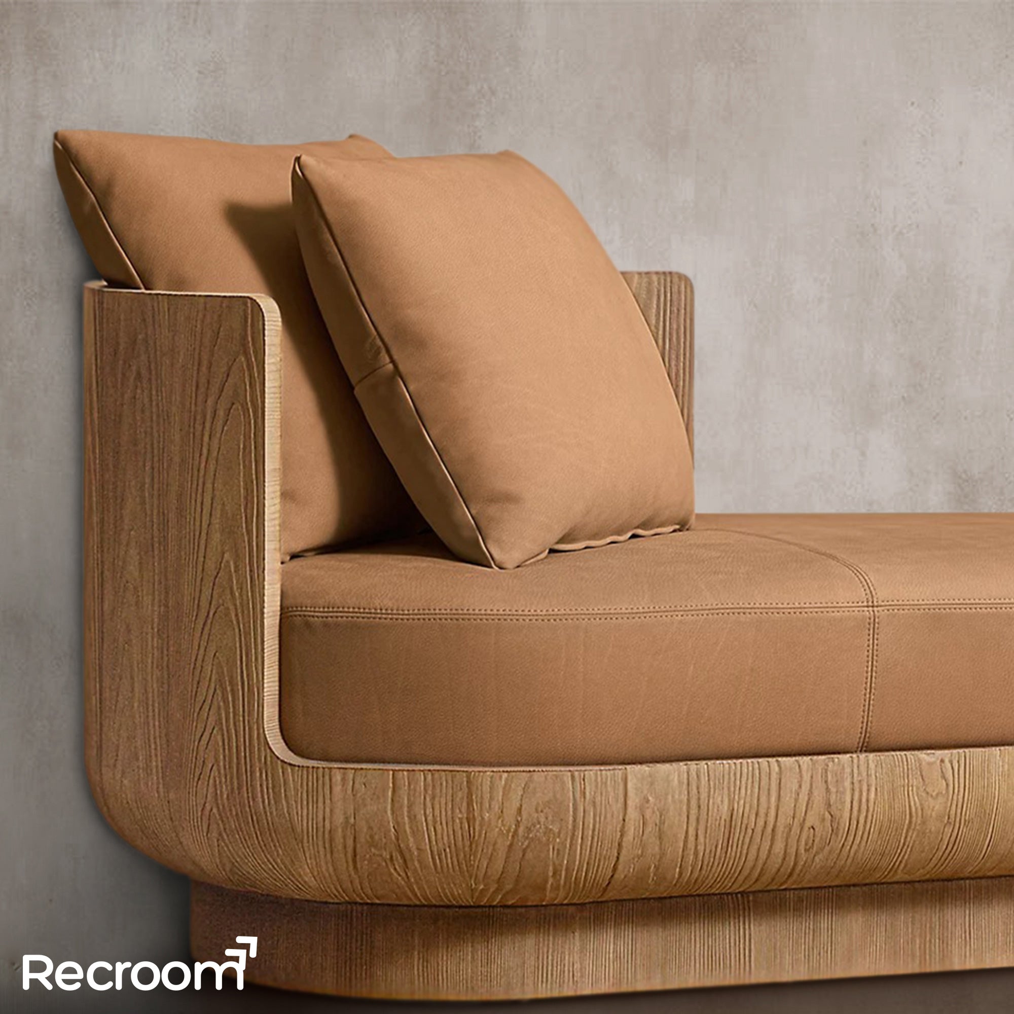 Cira Leather Left-Arm Daybed - Zonesus