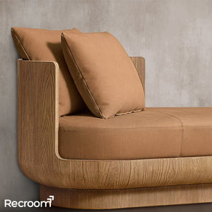 Cira Leather Left-Arm Daybed - Zonesus