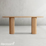 Muelho Plank Wood Console Table - Zonesus