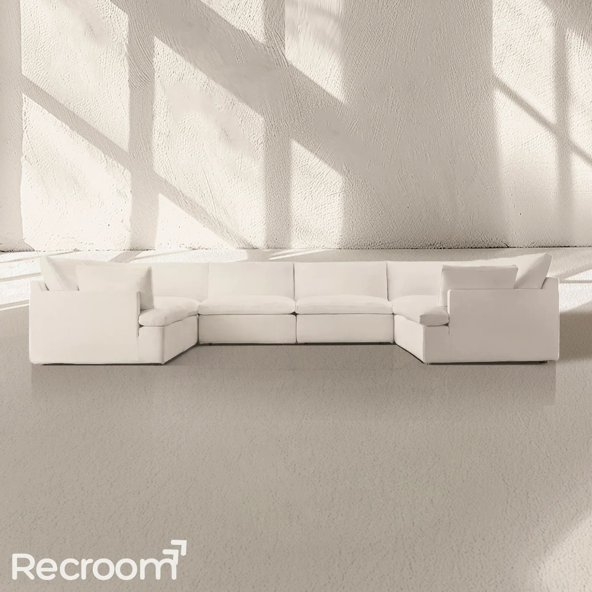 Kloud Modular Track Arm U-Sofa Sectional - Zonesus