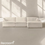 Kloud Modular Track Arm Right-Arm Sofa-Chaise Sectional - Zonesus