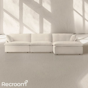 Kloud Modular Track Arm Right-Arm Sofa-Chaise Sectional - Zonesus