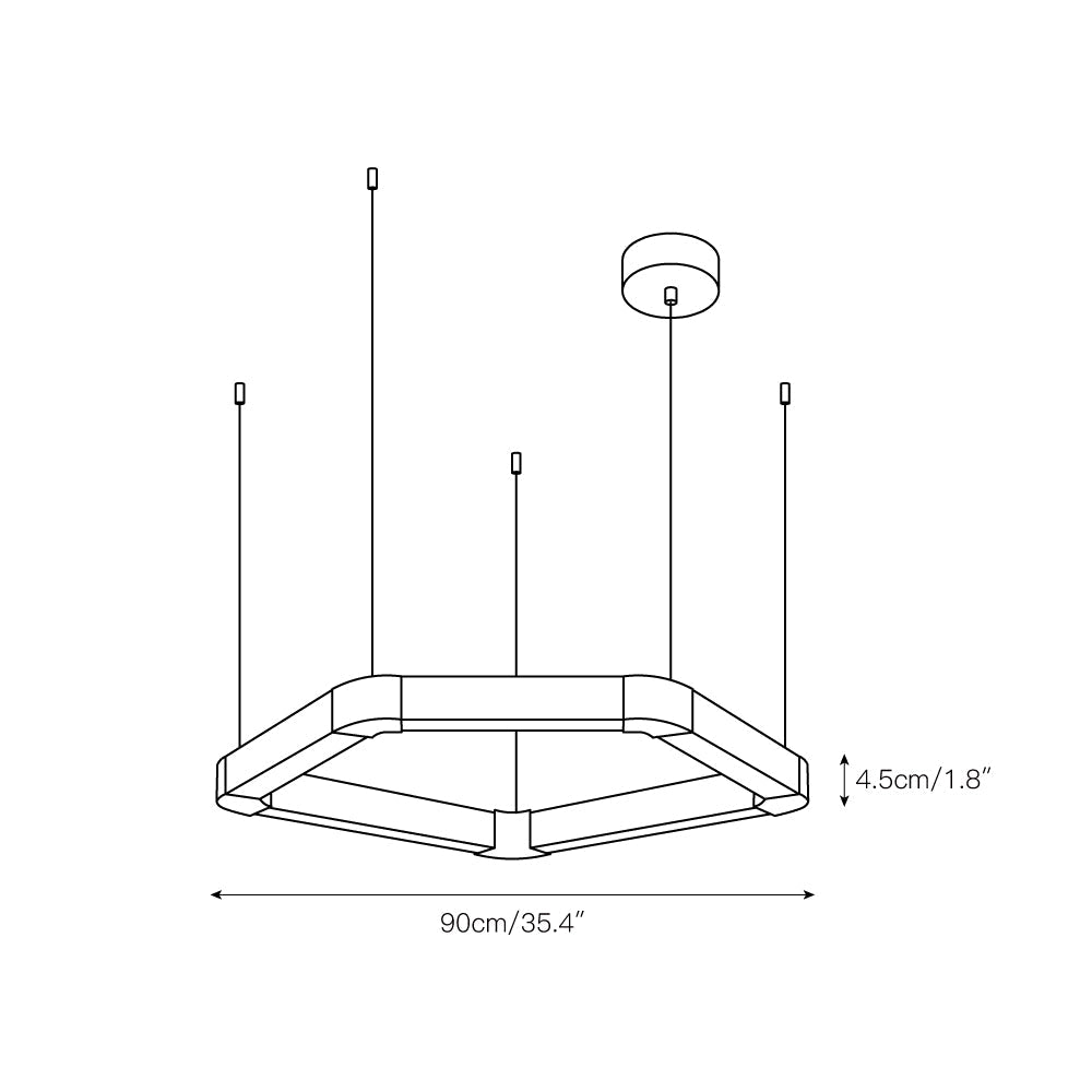 Ola Single Ring Alabaster Chandelier - Zonesus