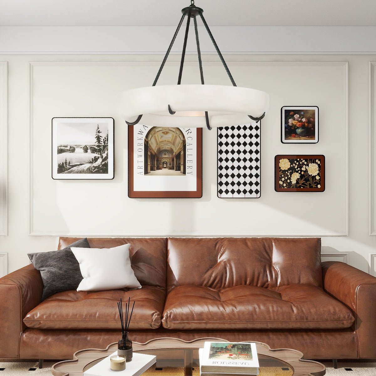 Orion Alabaster Chandelier - Zonesus