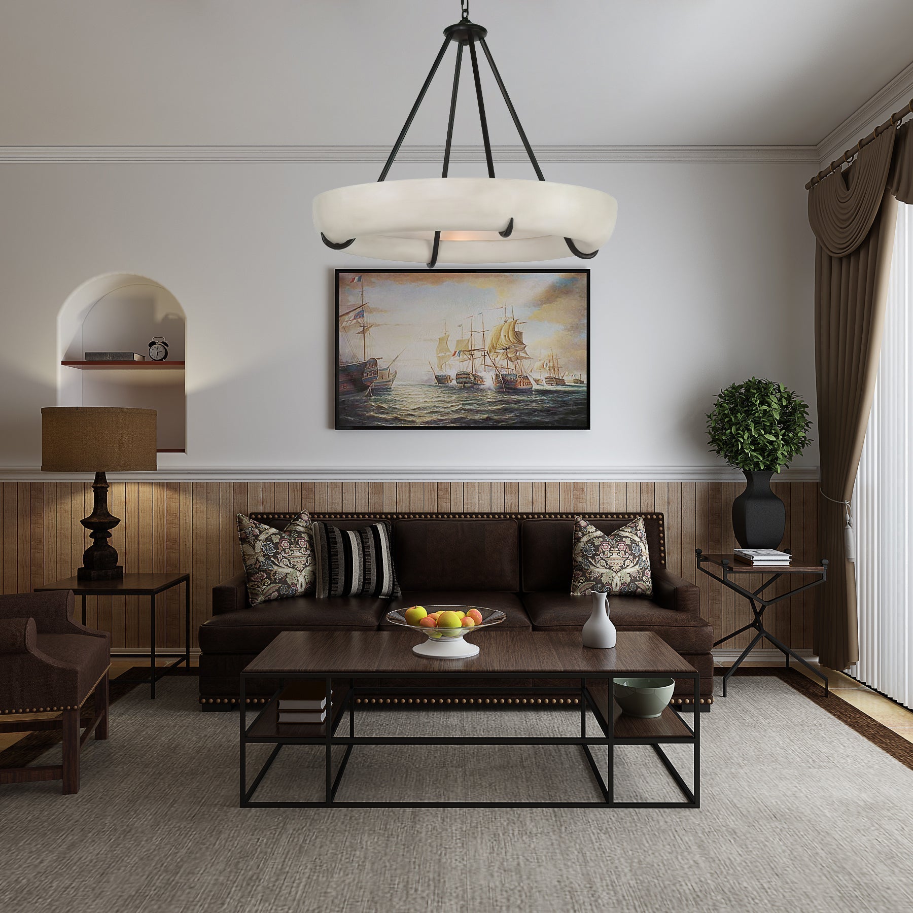 Orion Alabaster Chandelier - Zonesus