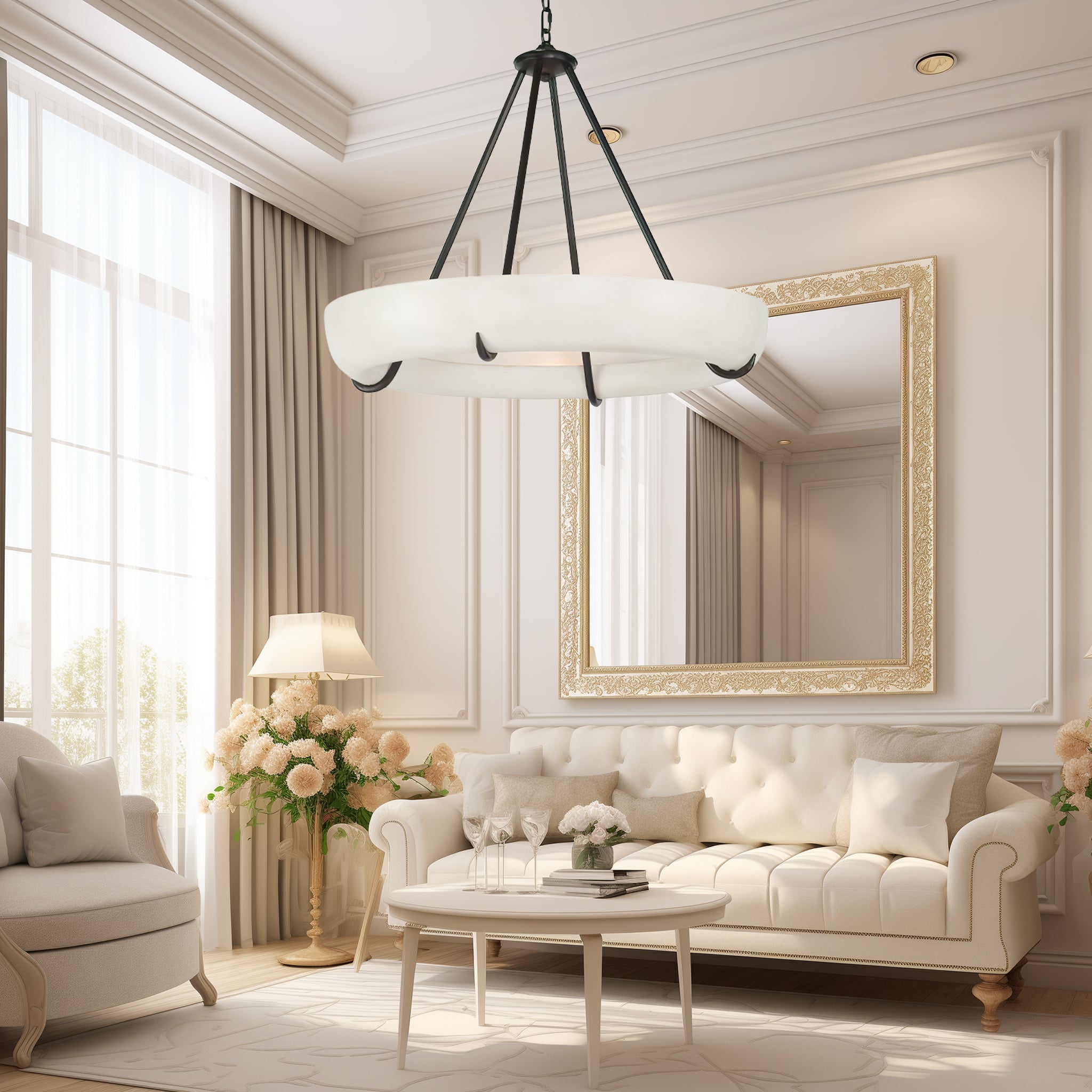 Orion Alabaster Chandelier - Zonesus