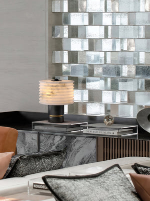 Outela Alabaster Table Lamp - Zonesus