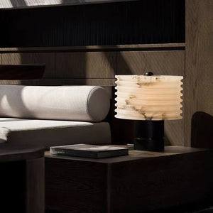 Outela Alabaster Table Lamp - Zonesus