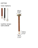 SNAPS combination LED Module Ceiling Alabaster Pendant Light with Extension Leather Straps