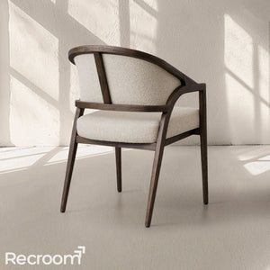 Artmee Upholstered Back Dining Arm Chair - Zonesus