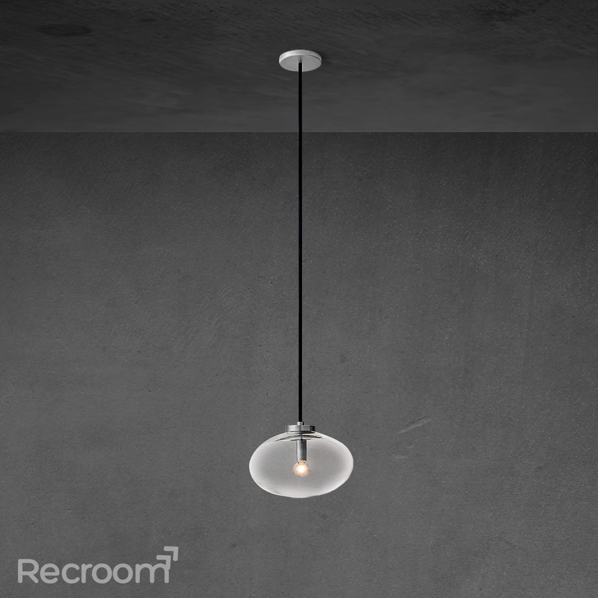 Cabretten Clear Glass Pendant 10" - Zonesus