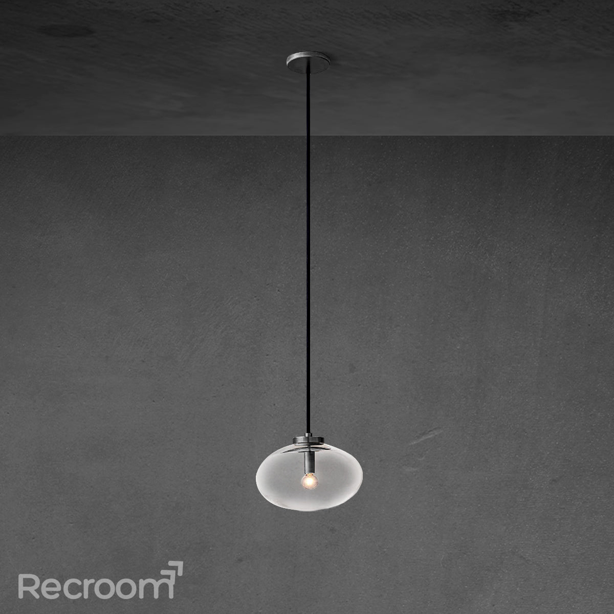 Cabretten Clear Glass Pendant 10" - Zonesus