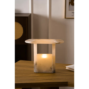 Pagoda Alabaster Table Lamp - Zonesus