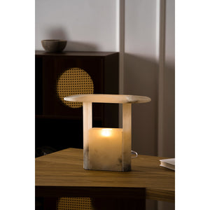 Pagoda Alabaster Table Lamp - Zonesus