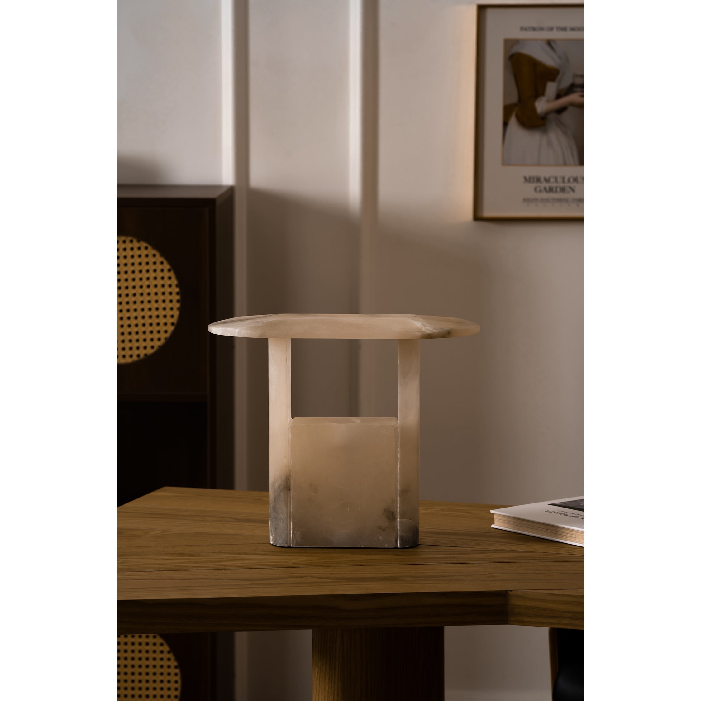 Pagoda Alabaster Table Lamp - Zonesus