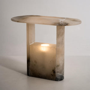 Pagoda Alabaster Table Lamp - Zonesus