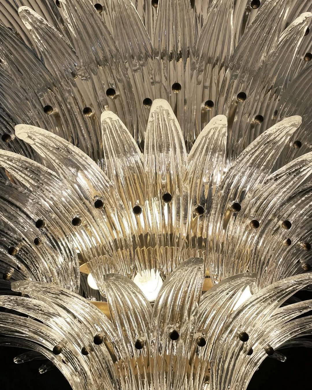 Murano Chandelier – Palmette – 163 glasses – Smoked - Zonesus