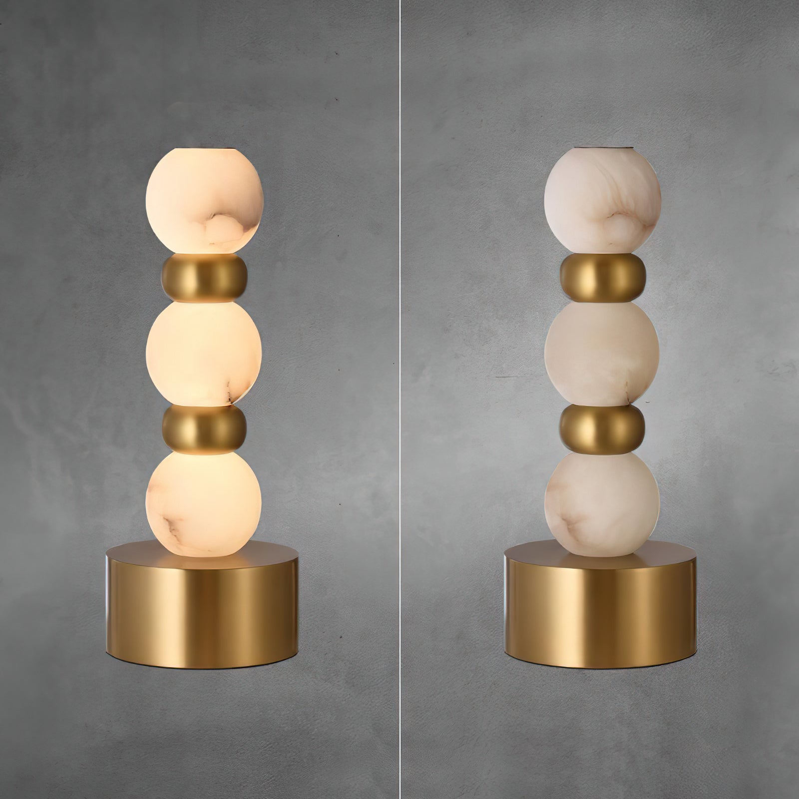 Pearl Alabaster Table Lamp - Zonesus