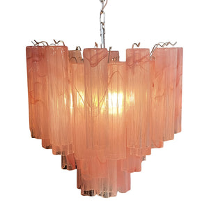 Pink Murano Glass Tronchi Chandelier - Zonesus