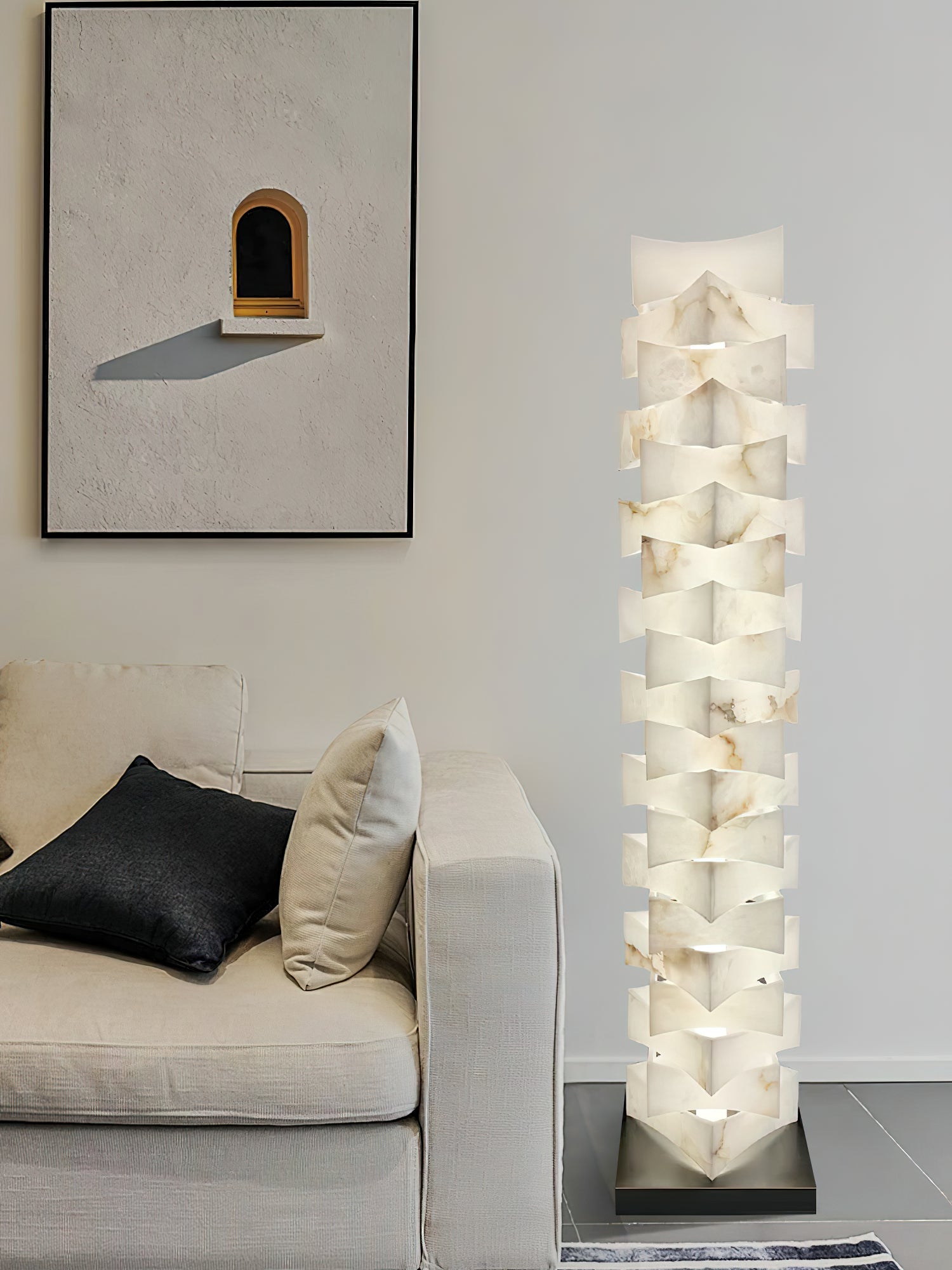 Poliarte Alabaster Floor Light - Zonesus