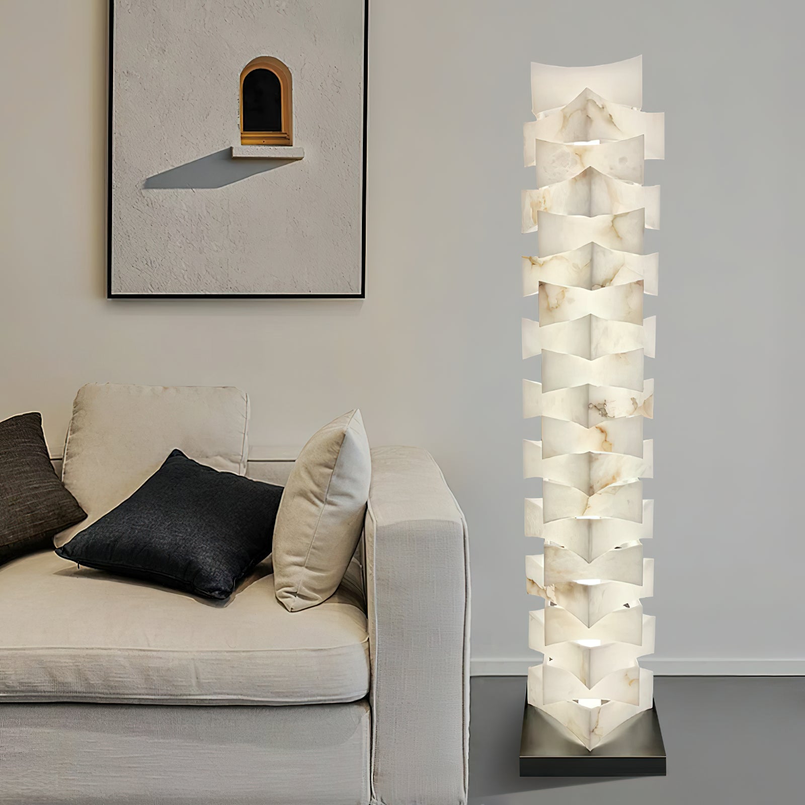 Poliarte Alabaster Floor Light - Zonesus