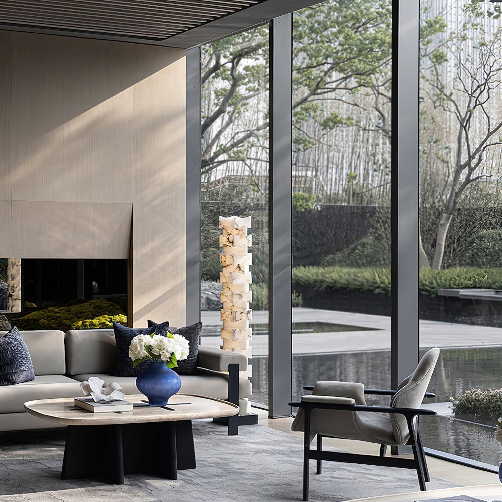 Poliarte Alabaster Floor Light - Zonesus