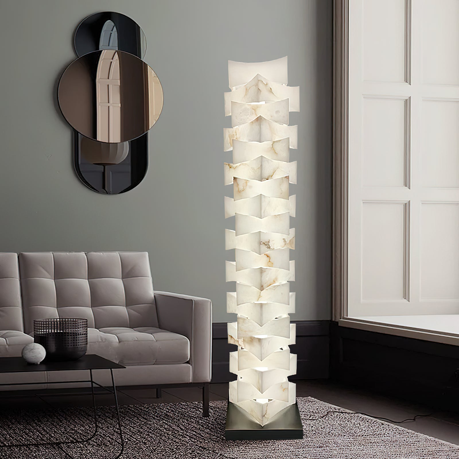Poliarte Alabaster Floor Light - Zonesus