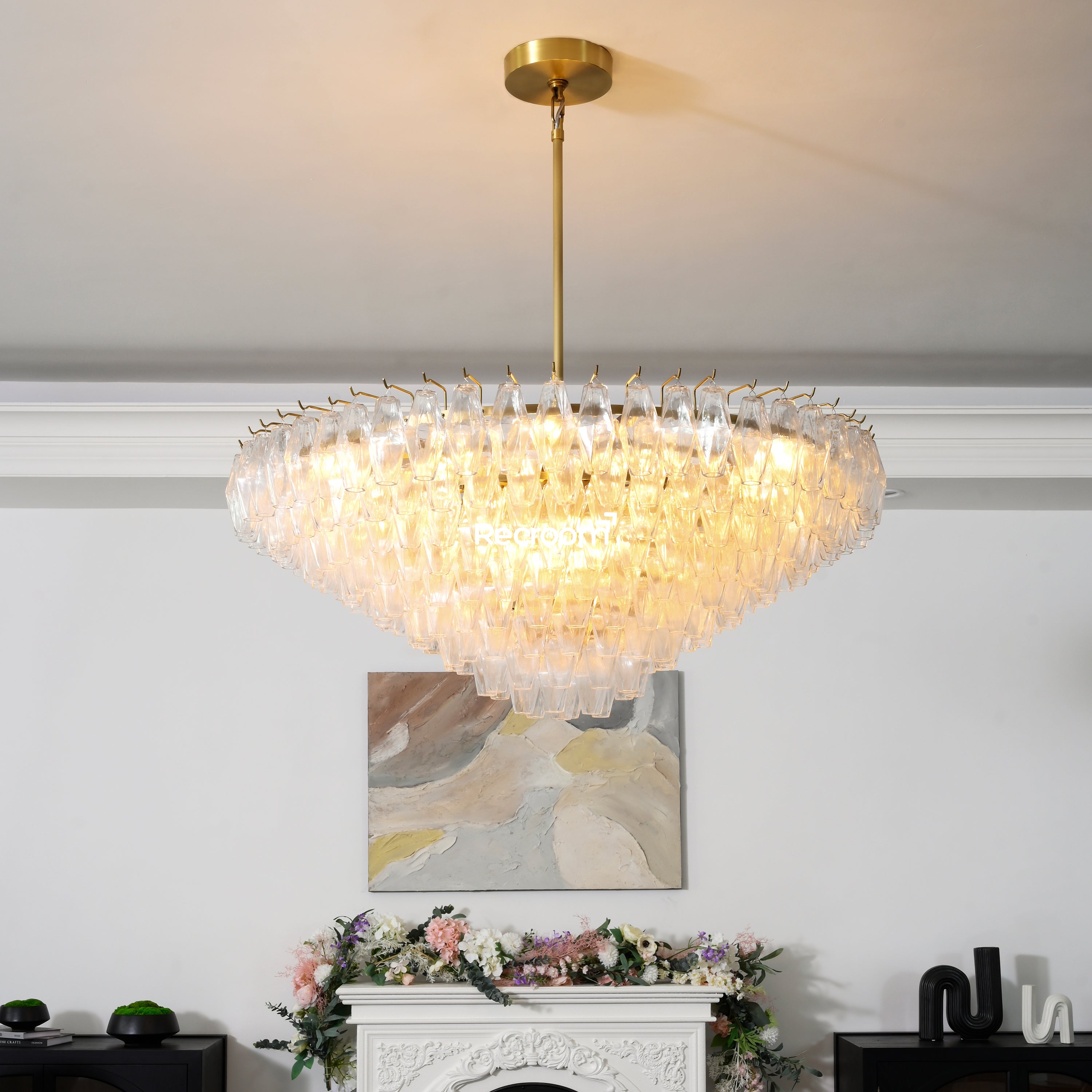 Chia Round Tired Chandelier 47" - Zonesus