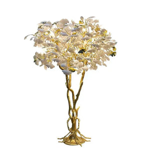 Luxury Creative Ceramic Ginkgo Floor Lamp - Zonesus