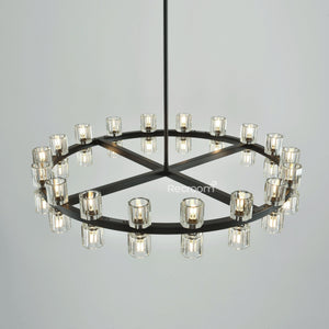 Arcachonest Round Chandelier 36" - Zonesus