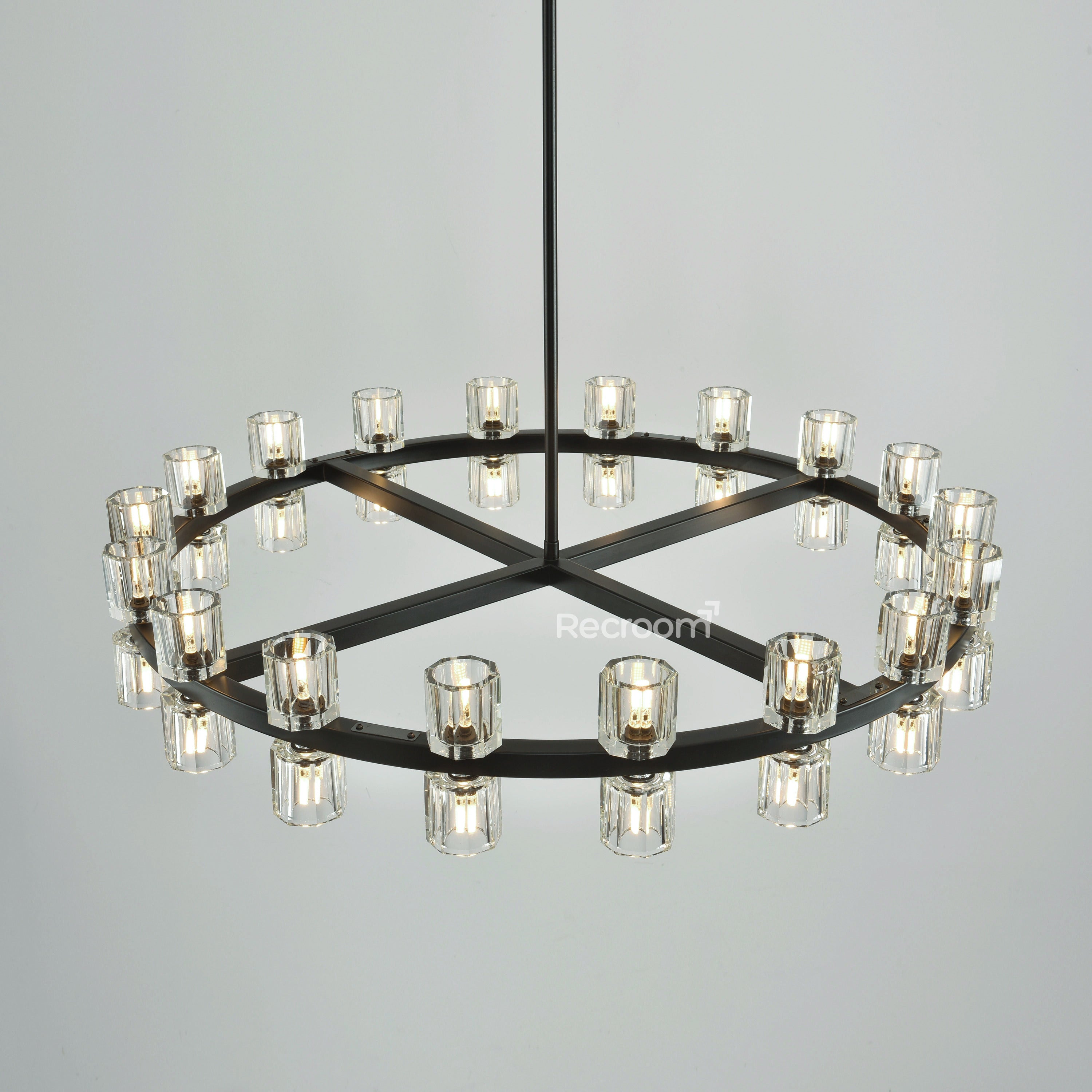 Arcachonest Round Chandelier 36" - Zonesus