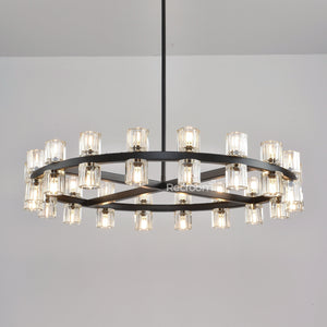 Arcachonest Round Chandelier 36" - Zonesus