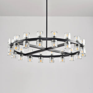 Arcachonest Round Chandelier 36" - Zonesus