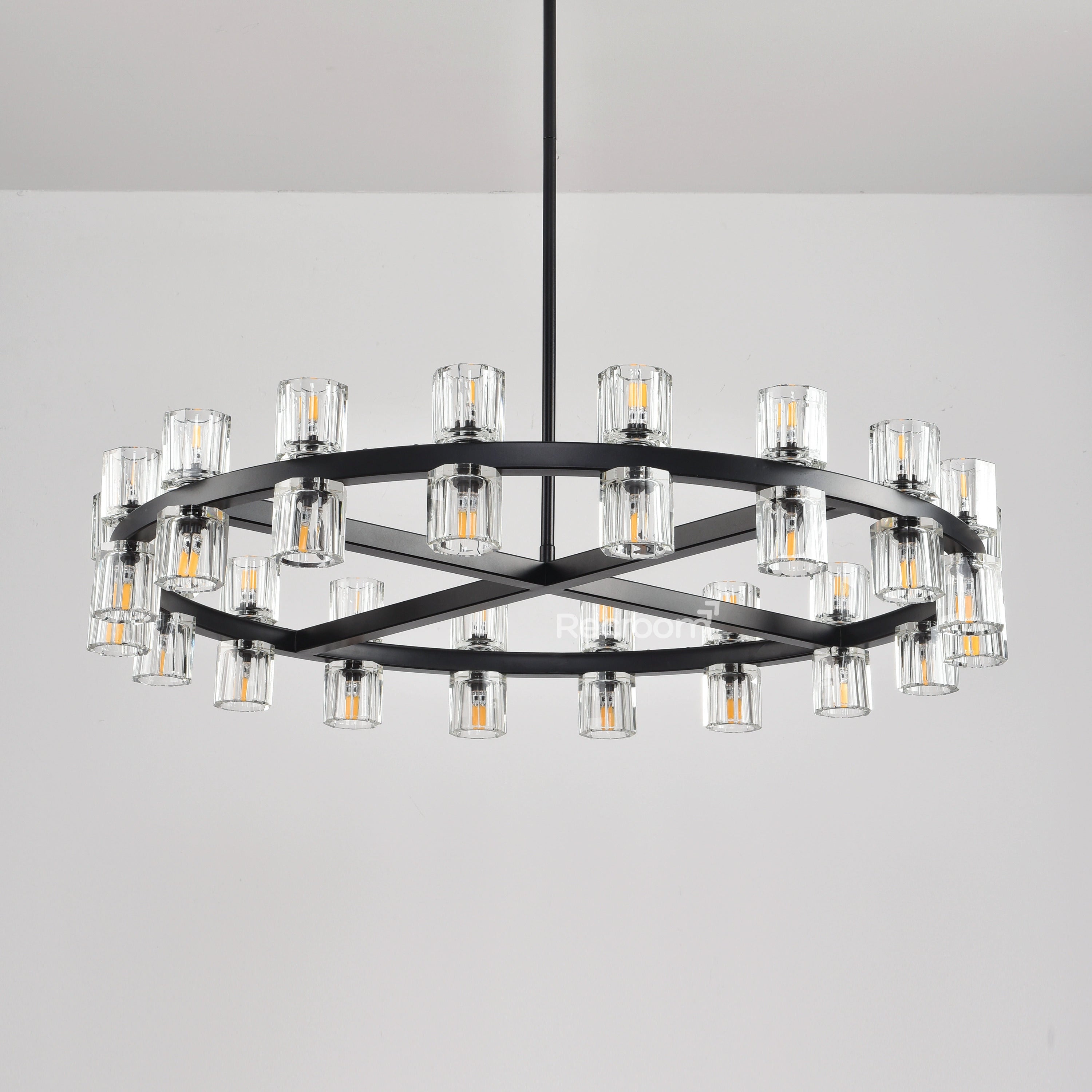 Arcachonest Round Chandelier 36" - Zonesus
