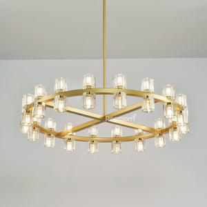 Arcachonest Round Chandelier 36" - Zonesus