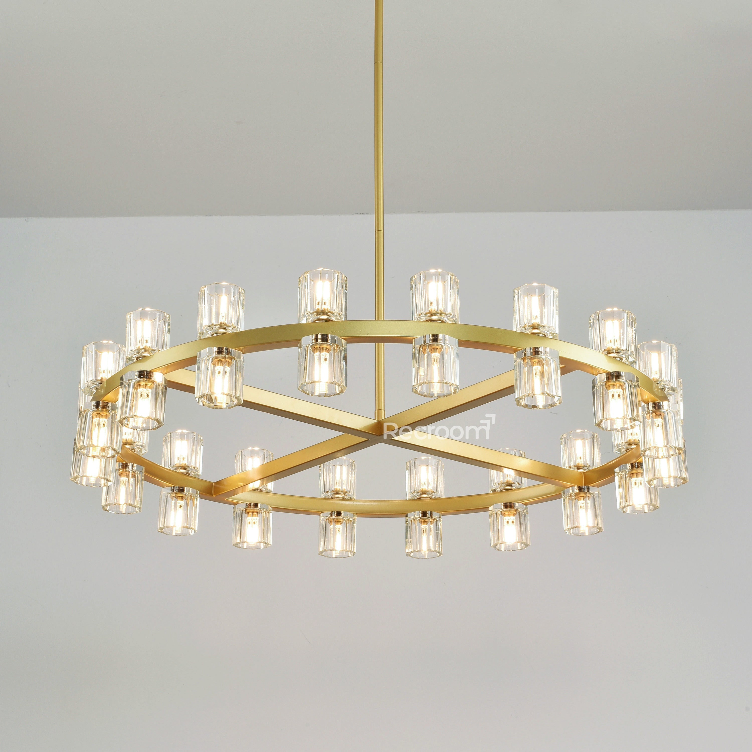 Arcachonest Round Chandelier 36" - Zonesus