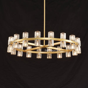 Arcachonest Round Chandelier 36" - Zonesus