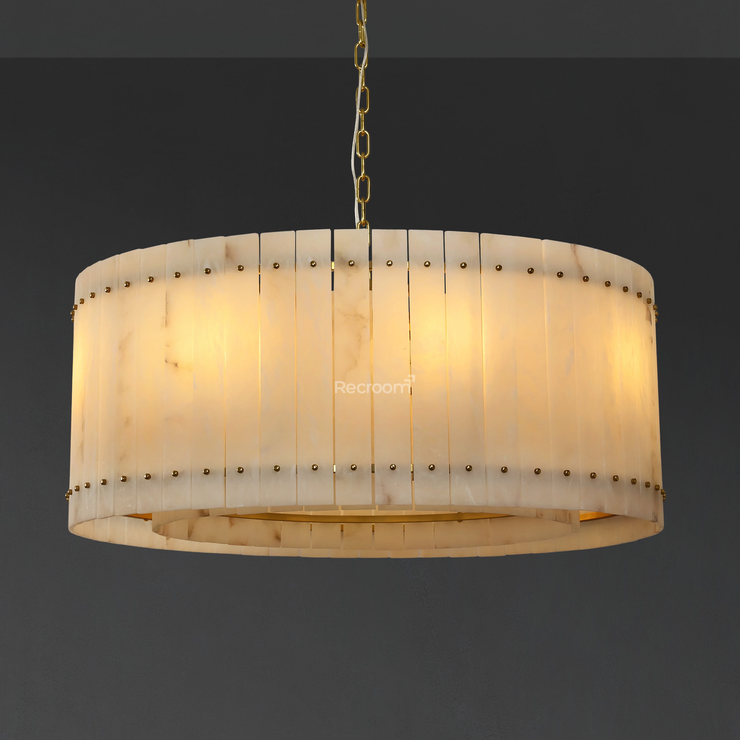 San Marconer Alabaster Round Chandelier 37‘’ - Zonesus