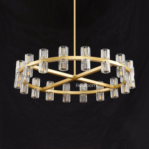 Arcachonest Round Chandelier 36" - Zonesus