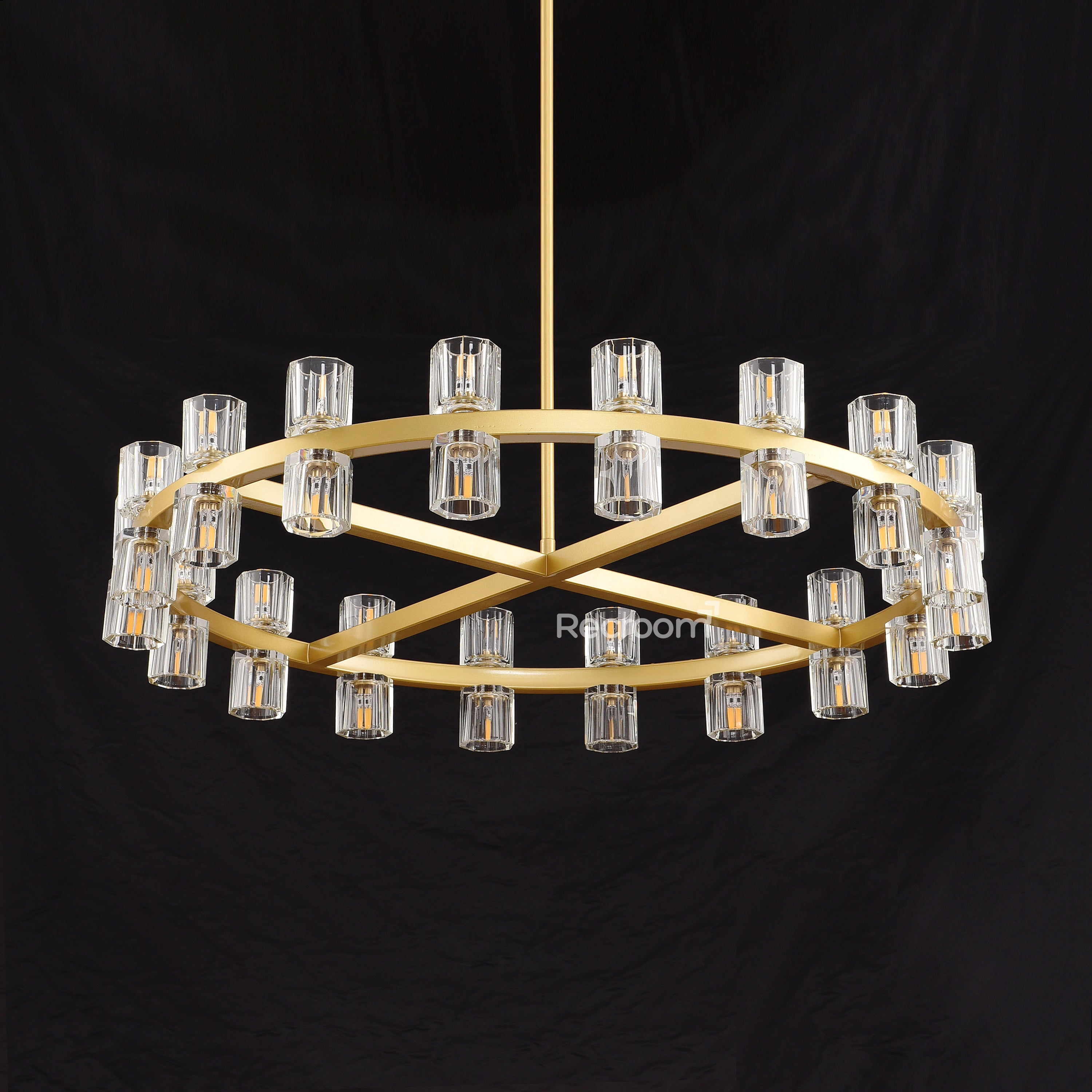 Arcachonest Round Chandelier 36" - Zonesus