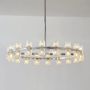 Arcachonest Round Chandelier 36" - Zonesus
