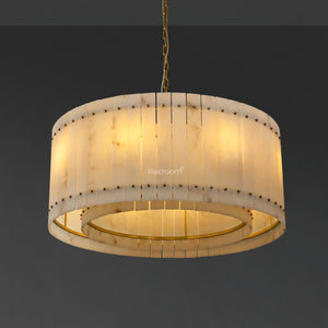 San Marconer Alabaster Round Chandelier 37‘’ - Zonesus