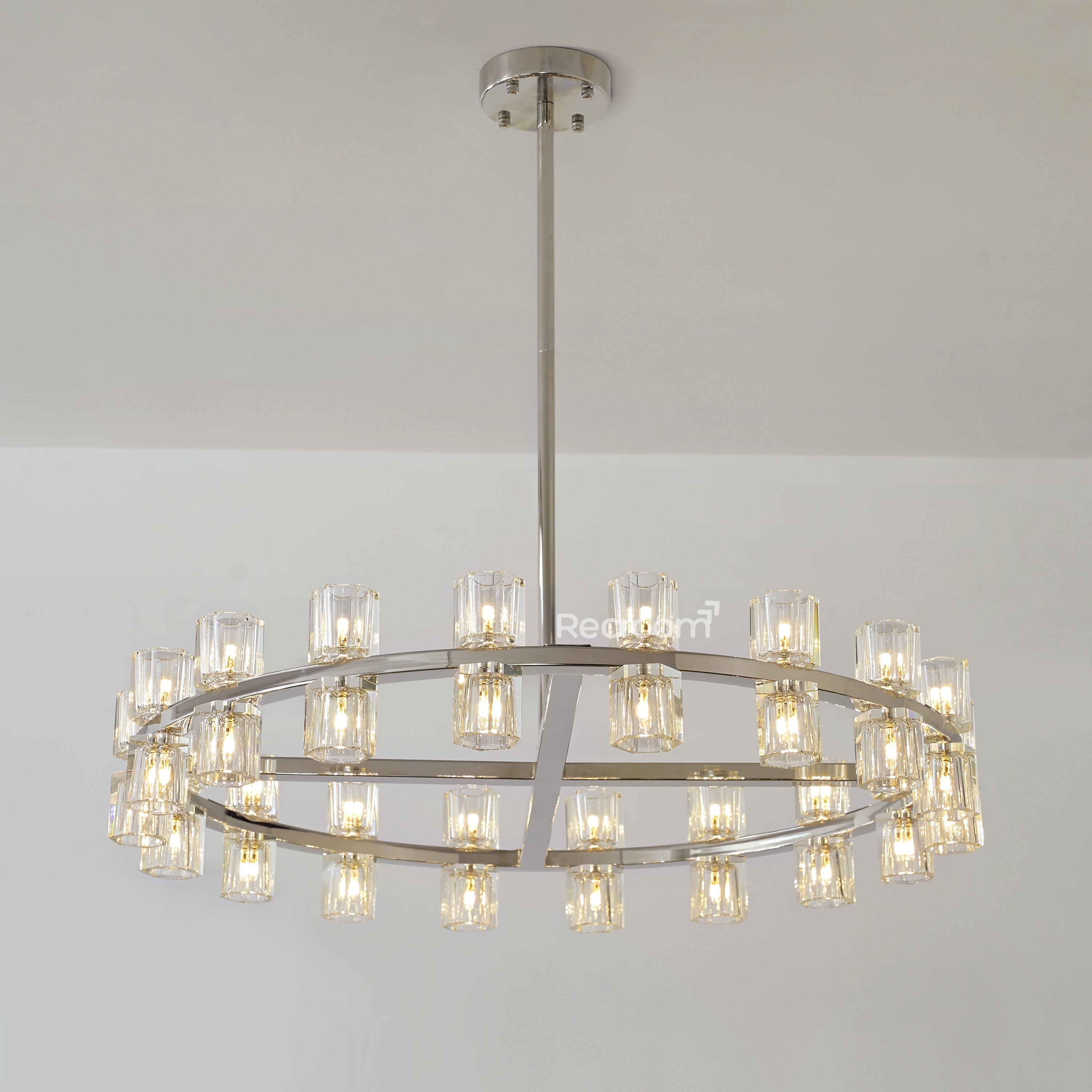 Arcachonest Round Chandelier 36" - Zonesus