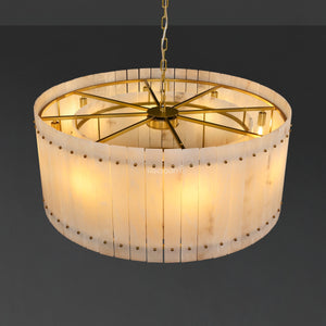 San Marconer Alabaster Round Chandelier 37‘’ - Zonesus