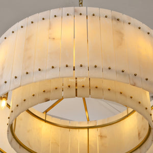 San Marconer Alabaster Round Chandelier 37‘’ - Zonesus