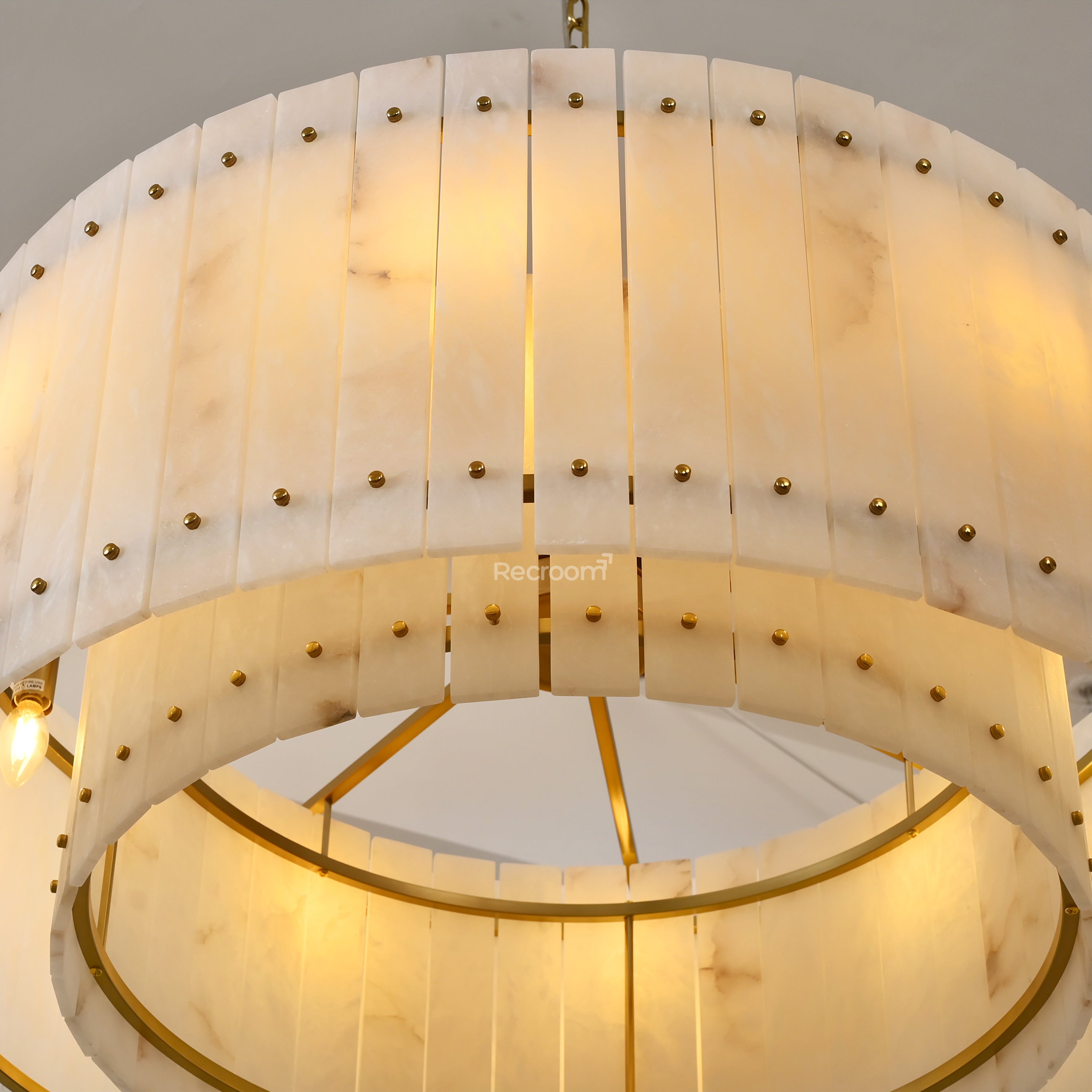 San Marconer Alabaster Round Chandelier 37‘’ - Zonesus
