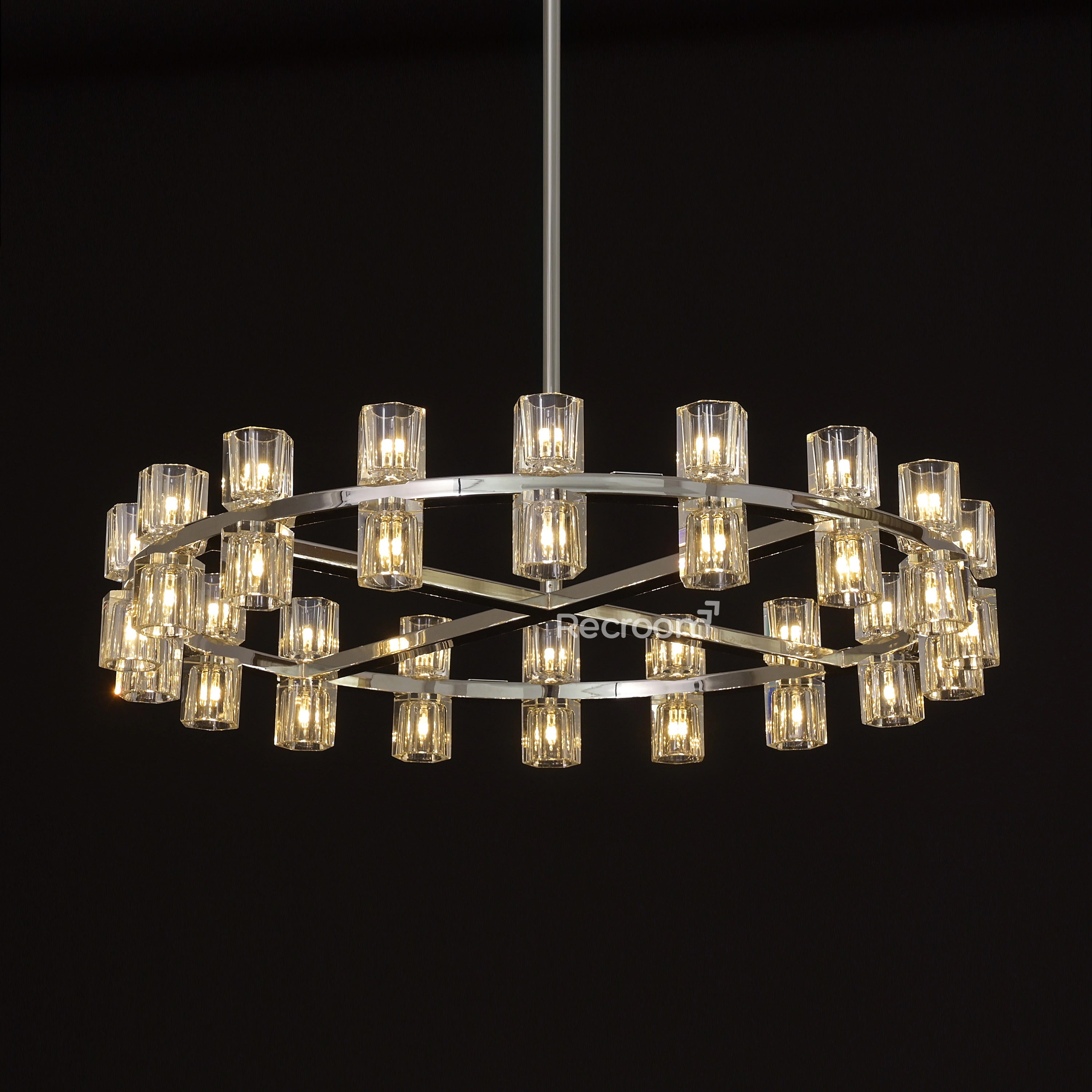 Arcachonest Round Chandelier 36" - Zonesus