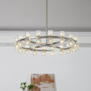 Arcachonest Round Chandelier 36" - Zonesus