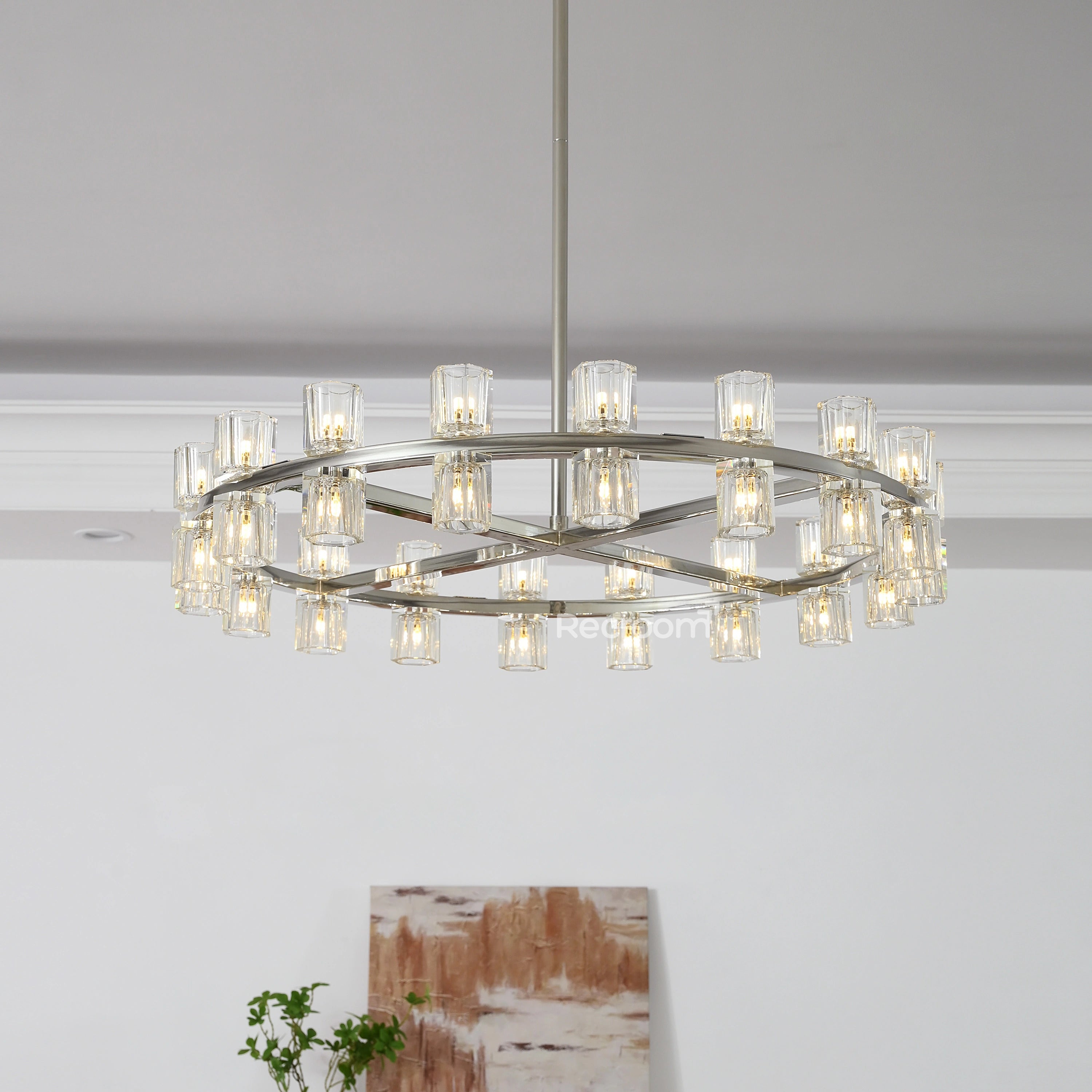 Arcachonest Round Chandelier 36" - Zonesus